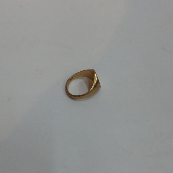 14K Gold Engraved 'B' Ring - Big Reuse