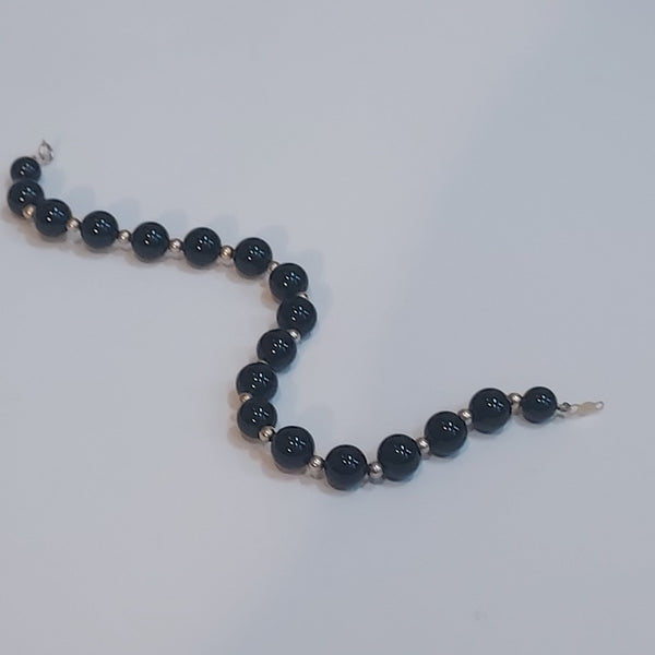 14K Gold & Onyx Bracelet - Big Reuse