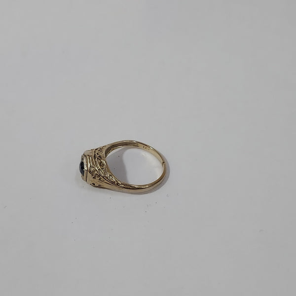 14K Gold & Sapphire Ring - Big Reuse