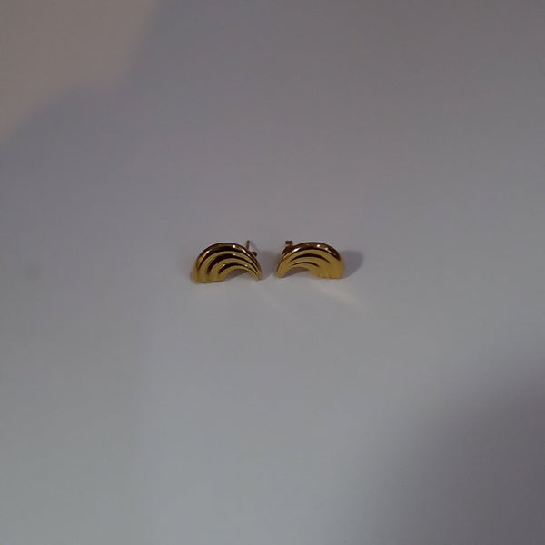 14K Gold Swirl Earrings - Big Reuse