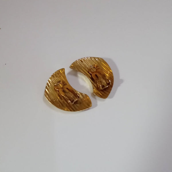 14K Gold Vintage Clip Earrings - Big Reuse
