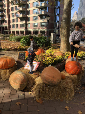 outreach event with pumpkins