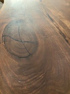 Black Walnut & Resin filled Live Edge Table - Big Reuse