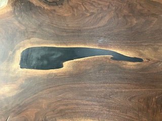 Black Walnut & Resin filled Live Edge Table - Big Reuse