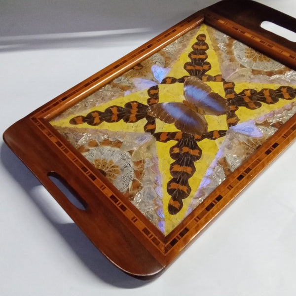 Large Art Deco Butterfly Wing Tray - Big Reuse