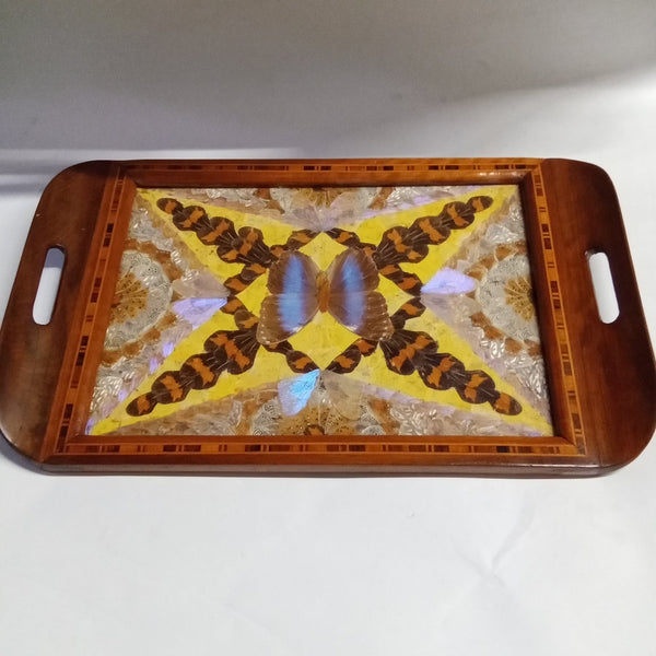 Large Art Deco Butterfly Wing Tray - Big Reuse