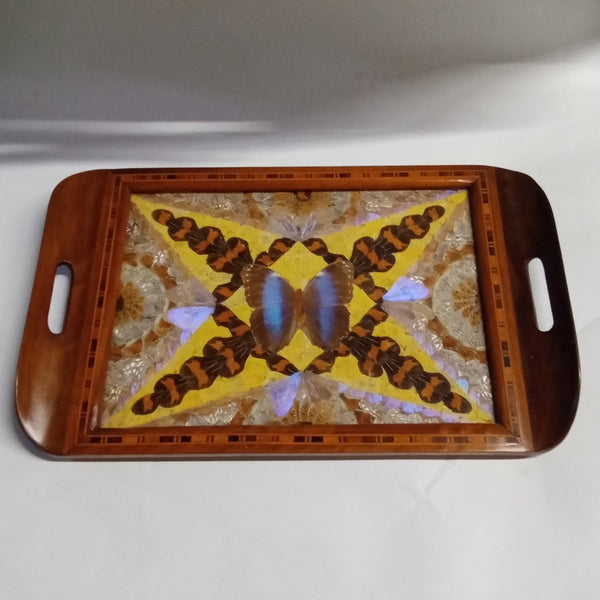 Large Art Deco Butterfly Wing Tray - Big Reuse