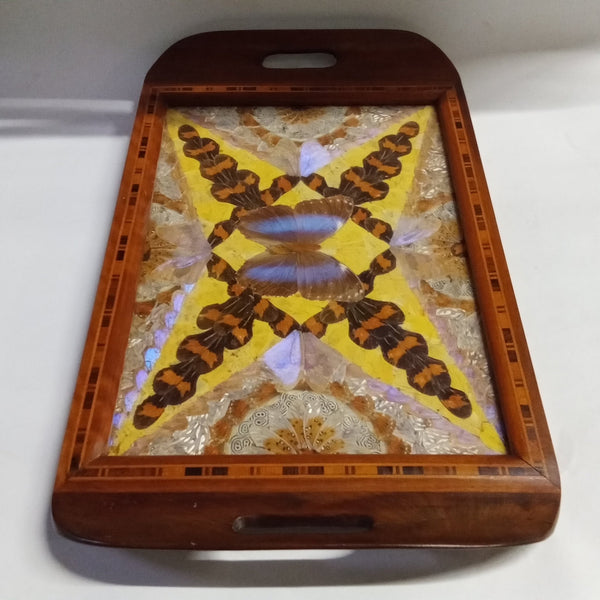 Large Art Deco Butterfly Wing Tray - Big Reuse