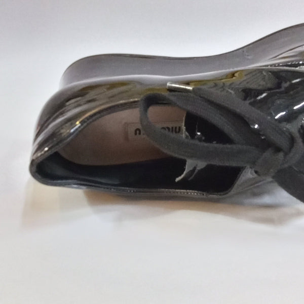 Miu Miu Patent Leather Platform Shoes - Big Reuse