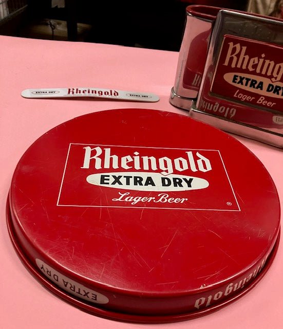 Rheingold Beer Tray + Napkin Holder + Scraper - Big Reuse