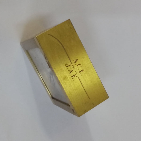Tiffany & Co. Monogrammed Brass Clock - Big Reuse