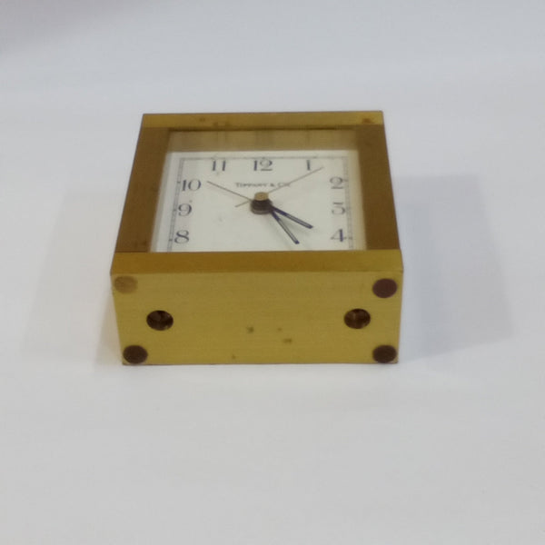 Tiffany & Co. Monogrammed Brass Clock - Big Reuse