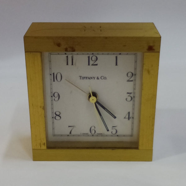 Tiffany & Co. Monogrammed Brass Clock - Big Reuse