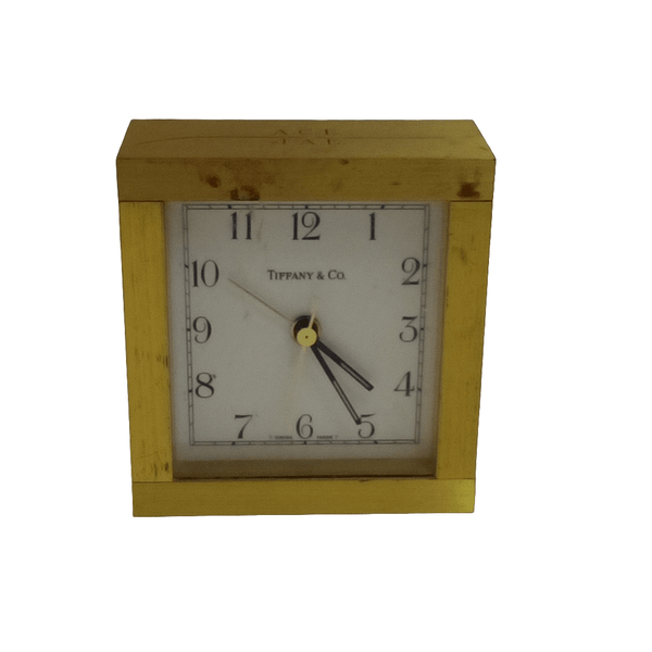 Tiffany & Co. Monogrammed Brass Clock - Big Reuse