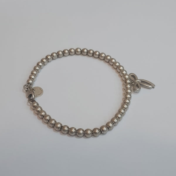 Tiffany & Co. Sterling Silver Bow Charm Bracelet - Big Reuse