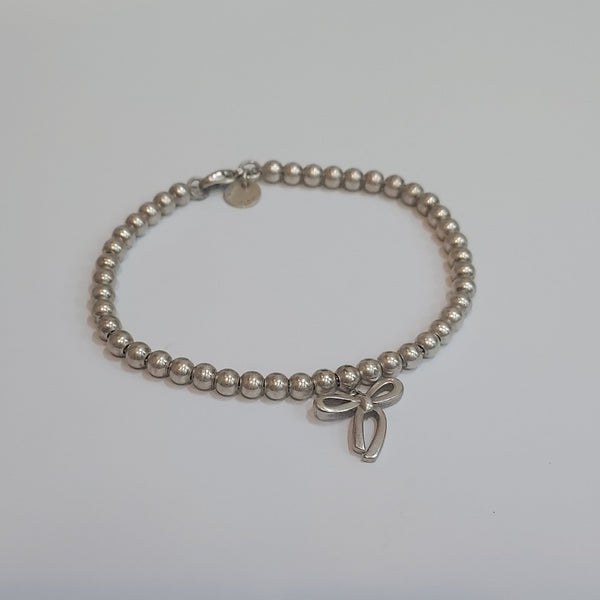 Tiffany & Co. Sterling Silver Bow Charm Bracelet - Big Reuse