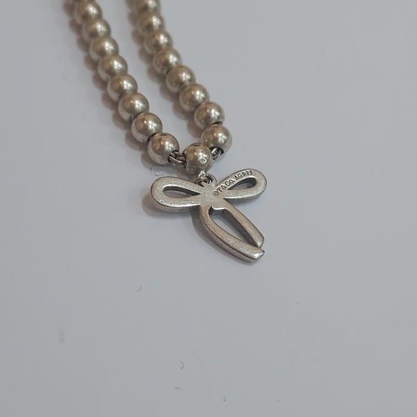 Tiffany & Co. Sterling Silver Bow Charm Bracelet - Big Reuse