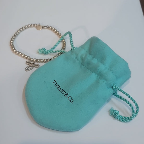 Tiffany & Co. Sterling Silver Bow Charm Bracelet - Big Reuse