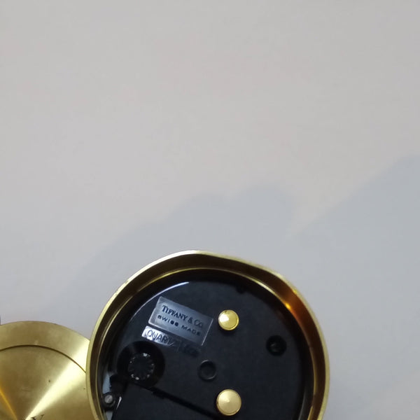 Tiffany & Co. Vintage Monogrammed Brass Travel Clock - Big Reuse
