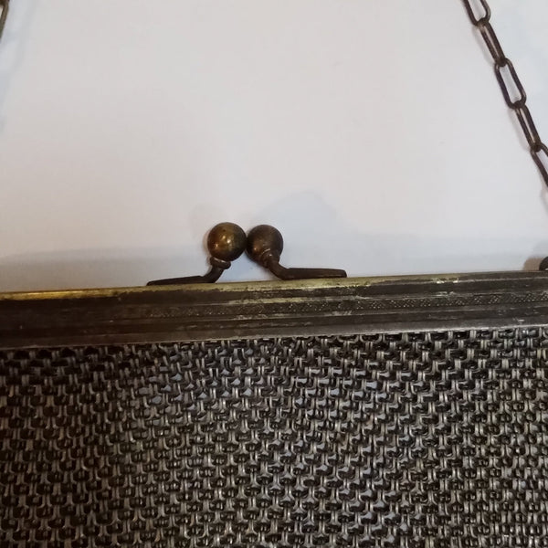 Vintage German Silver Chainmail Bag - Big Reuse