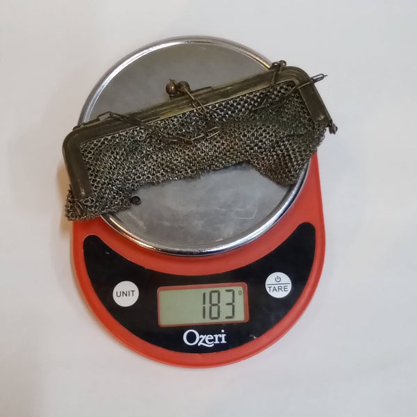 Vintage German Silver Chainmail Bag - Big Reuse