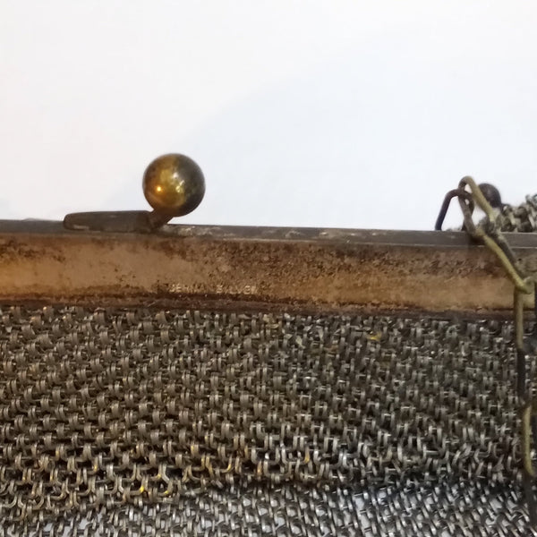 Vintage German Silver Chainmail Bag - Big Reuse