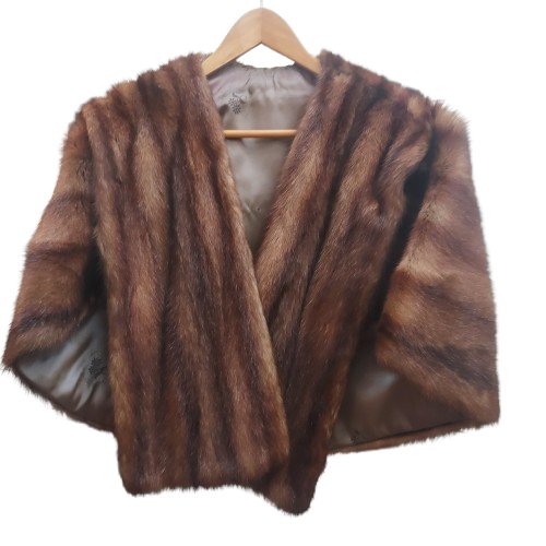 Vintage Mink Fur Stole - Big Reuse