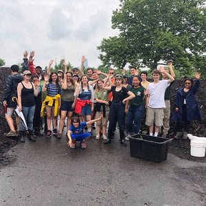 group of volunteers after the event