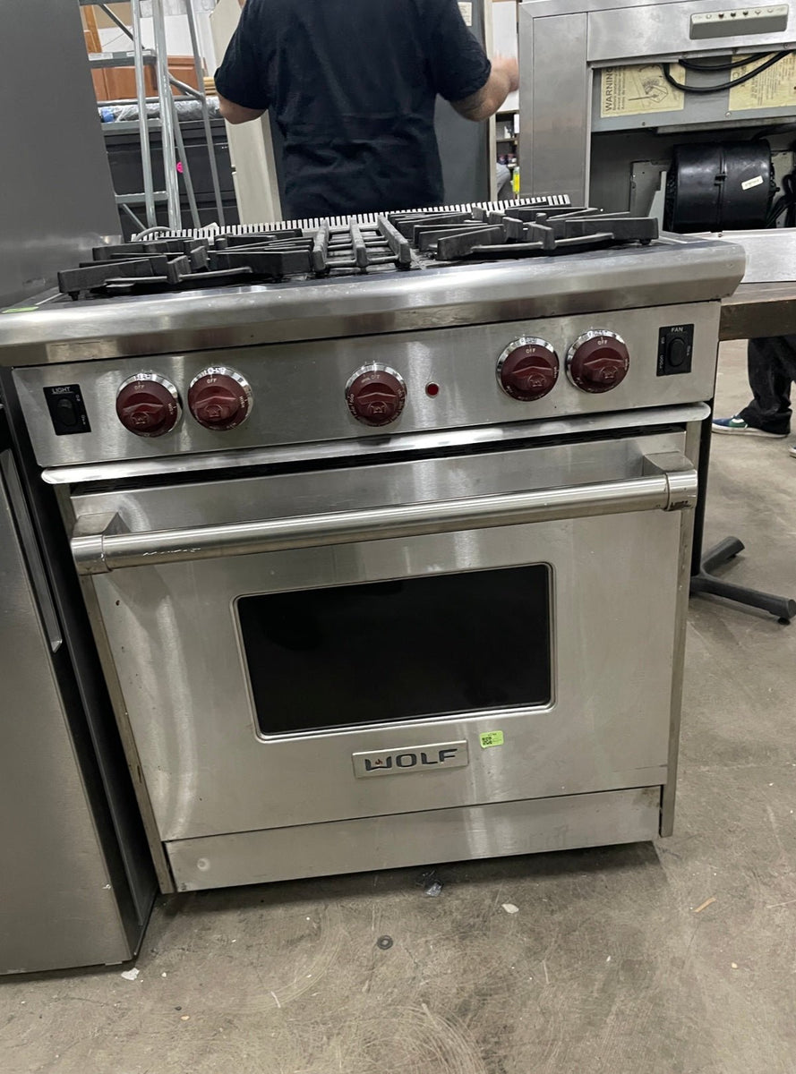 30” Wolf Natural Gas Range GR304 Big Reuse
