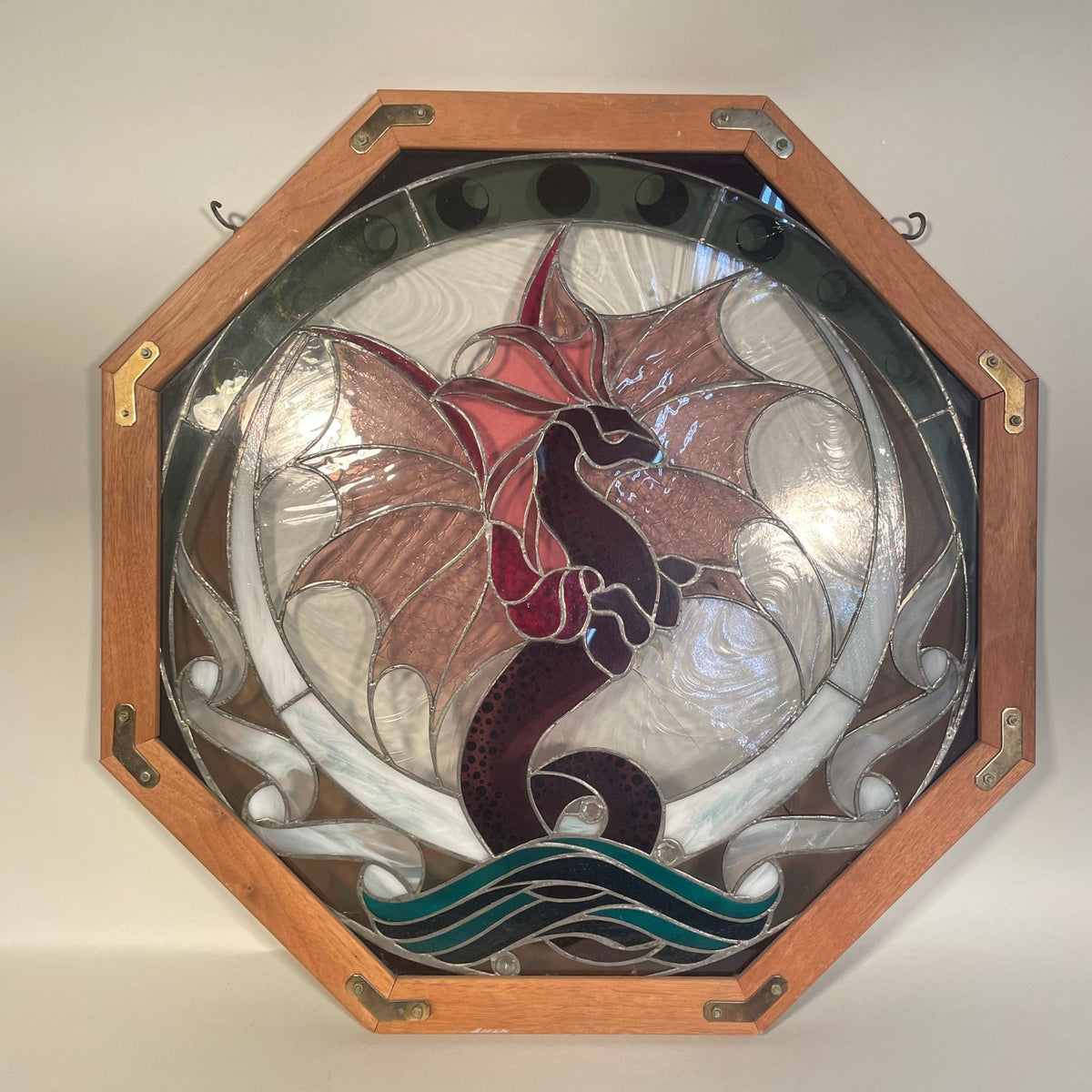 Ferocious Dragon Stained Glass