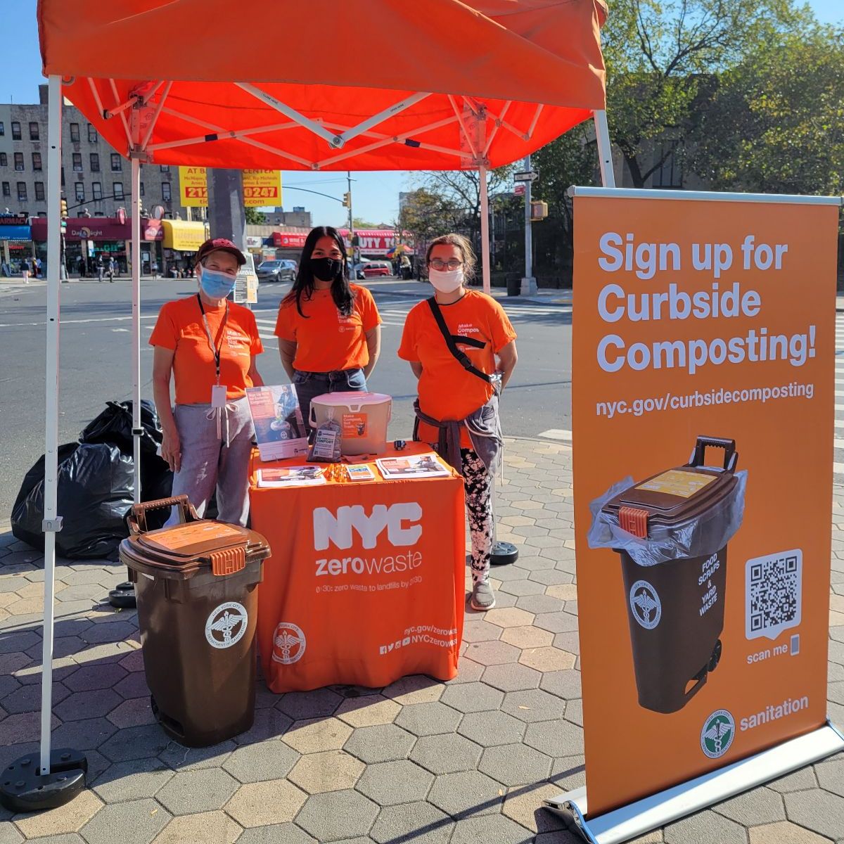 Big Reuse Curbside Composting Outreach Connects with 60,000 New Yorker