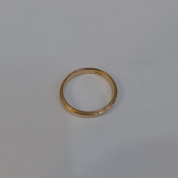 14K Gold Band Ring - Big Reuse