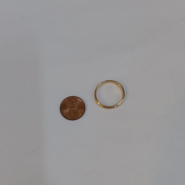 14K Gold Band Ring - Big Reuse