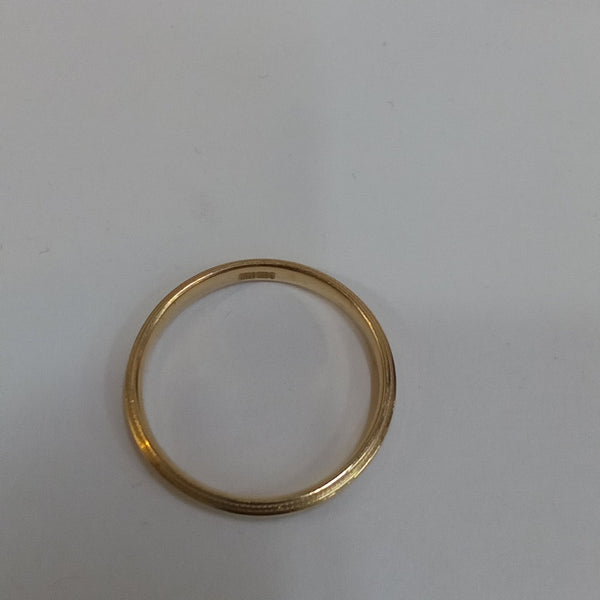 14K Gold Band Ring - Big Reuse