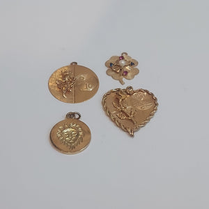 14K Gold Charm Lot - Big Reuse