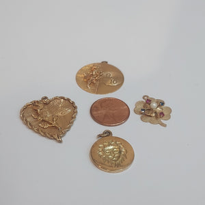 14K Gold Charm Lot - Big Reuse