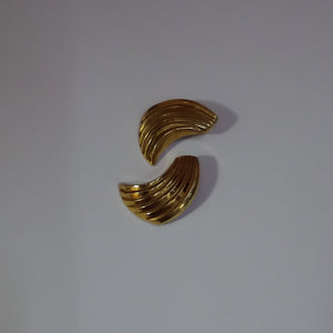 14K Gold Vintage Clip Earrings - Big Reuse