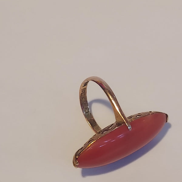 14K & Sea Coral Ring - Big Reuse