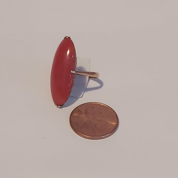 14K & Sea Coral Ring - Big Reuse