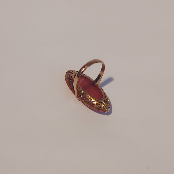 14K & Sea Coral Ring - Big Reuse