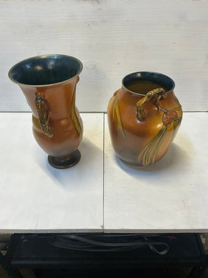 1930’s Roseville Pinecone short vase - Big Reuse