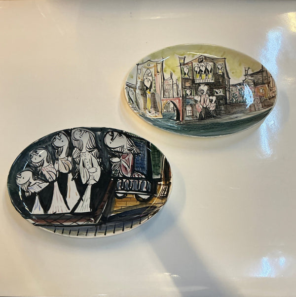 20th c. Silvestri ceramic plates - Big Reuse