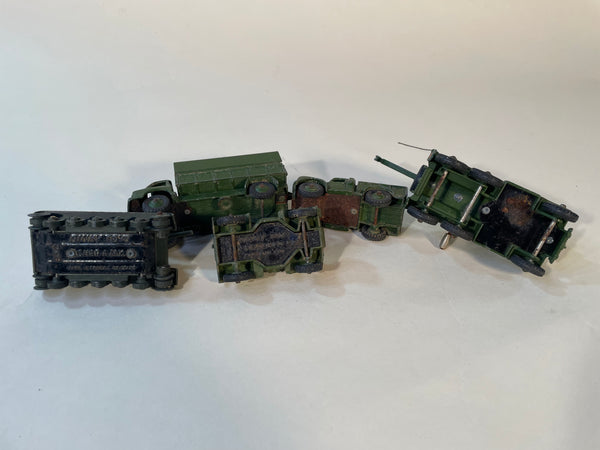 Vintage Dinky Toys Set of 5 Military Toys