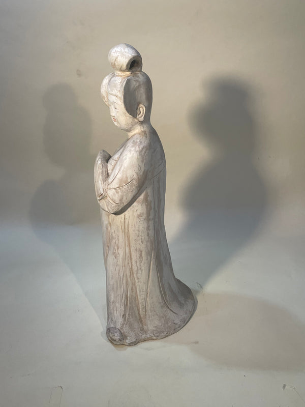 Painted Pottery Figure Court Lady Tang Dynasty