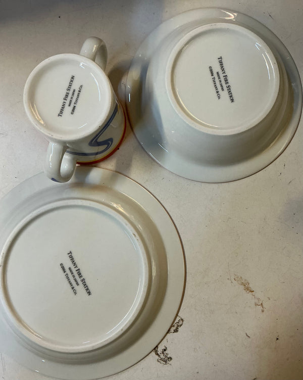 Tiffany&co  Fire Station children’s 3 piece set