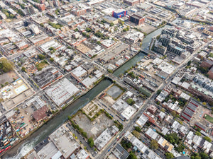 aerial photo of Gowanus, Brooklyn 