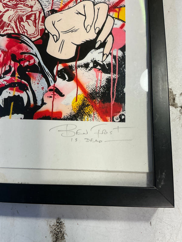 Ben Frost Signed Print (Sniff Death / Hang Love)