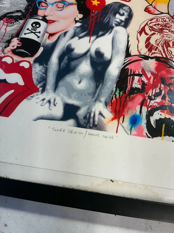 Ben Frost Signed Print (Sniff Death / Hang Love)