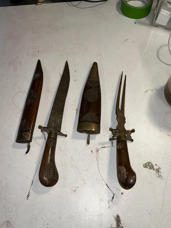 Vintage Indian eating fork and knife