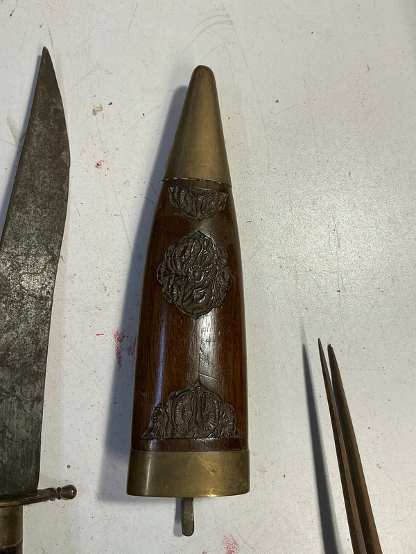 Vintage Indian eating fork and knife
